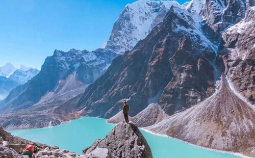 Cho La Lake on the way to Cho La Pass (5,420 m/17,782 ft)