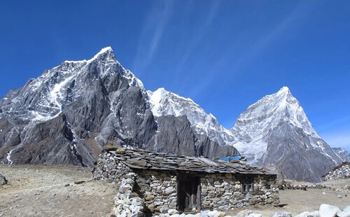 Amazing rugged scenery seen during the Everest Base Camp Trek 