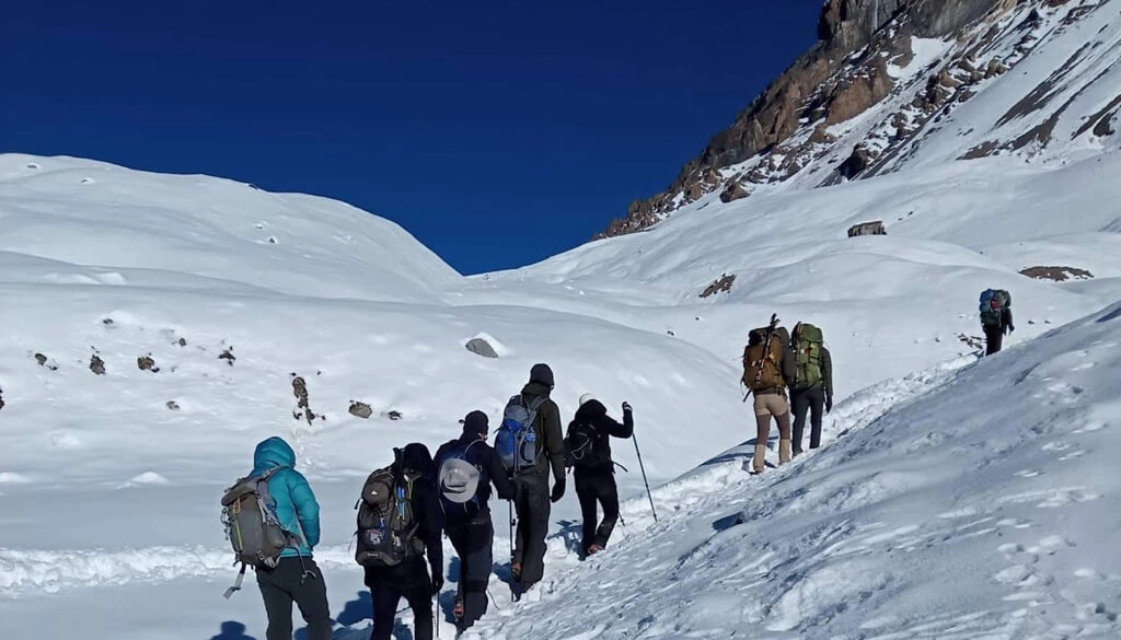 On the way to Thorong La Pass